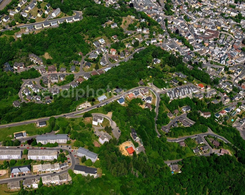 Aerial image Idar-Oberstein - District in the city in Idar-Oberstein in Rhineland-Palatinate