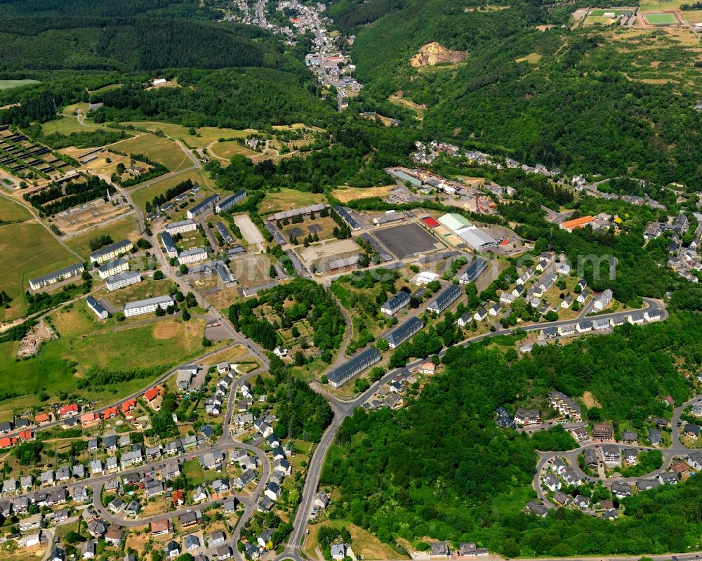 Aerial photograph Idar-Oberstein - District in the city in Idar-Oberstein in Rhineland-Palatinate