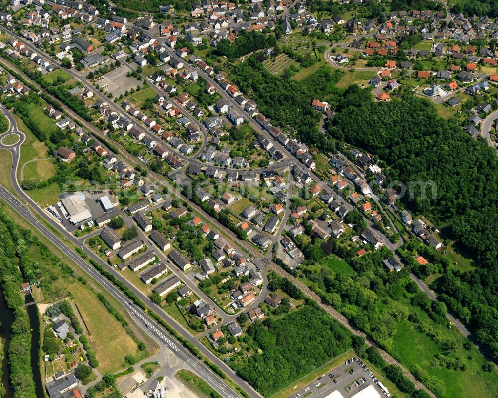 Idar-Oberstein OT Weierbach from the bird's eye view: District within the city limits in Idar-Oberstein OT Weierbach in Rhineland-Palatinate