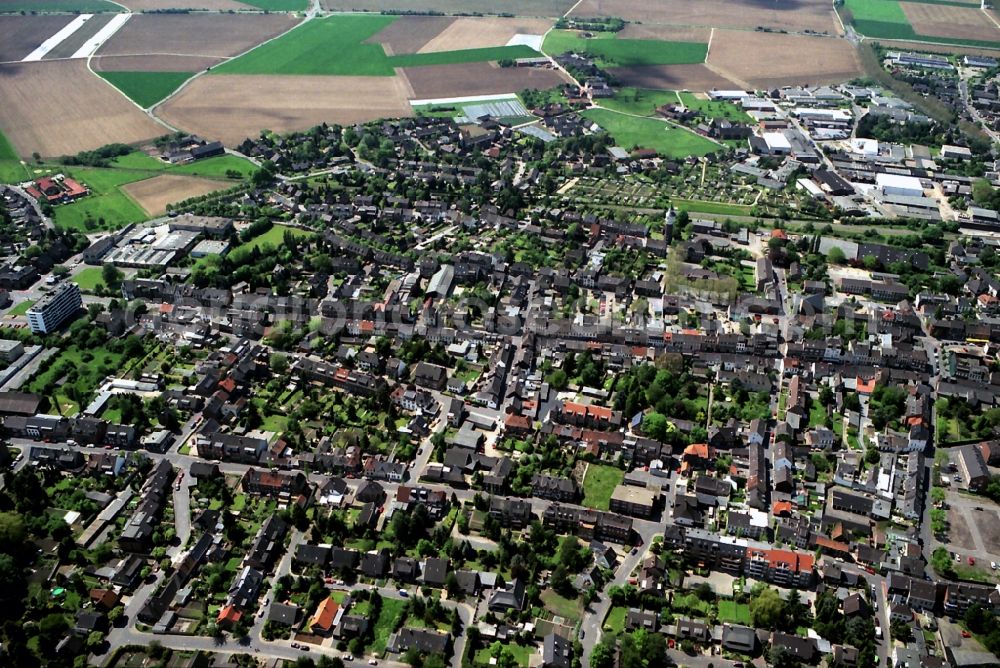 Aerial image Krefeld, Hüls - District in the city in Krefeld, Huels in the state North Rhine-Westphalia