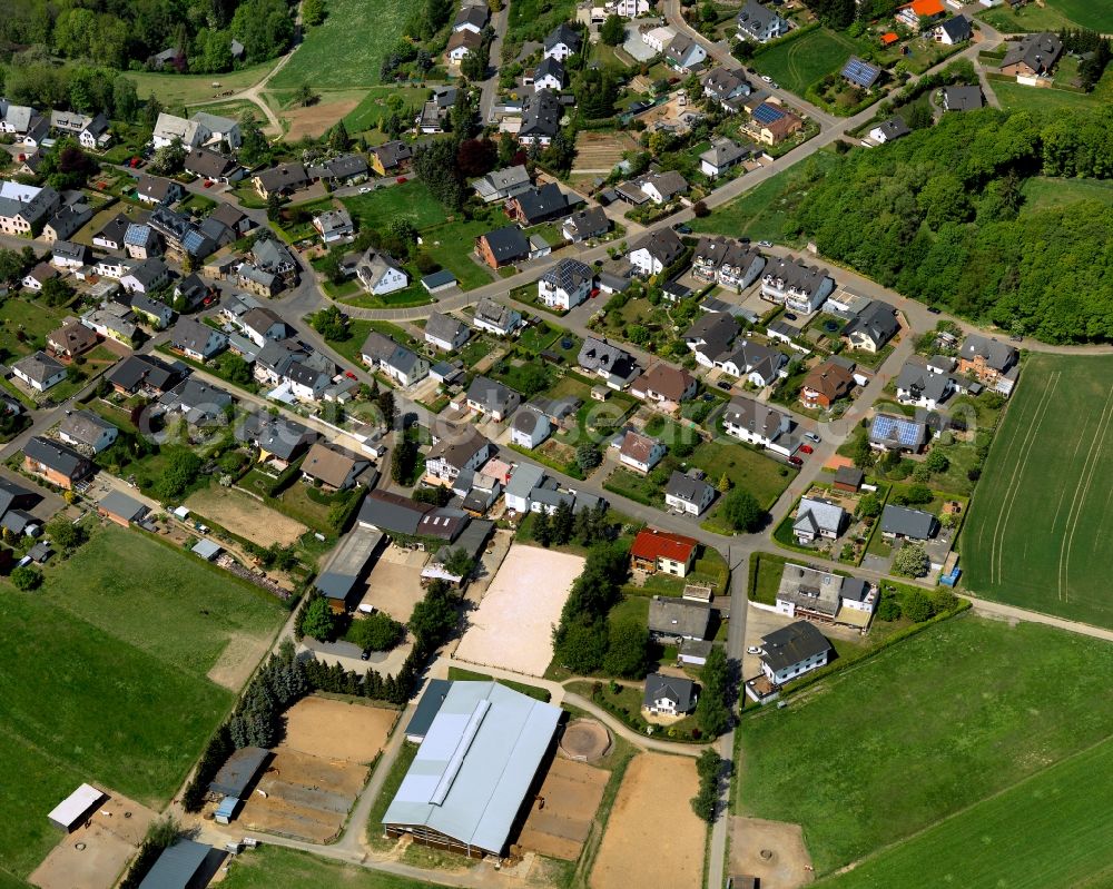 Mayen, Kürrenberg from above - District in the city in Mayen, Kuerrenberg in the state Rhineland-Palatinate