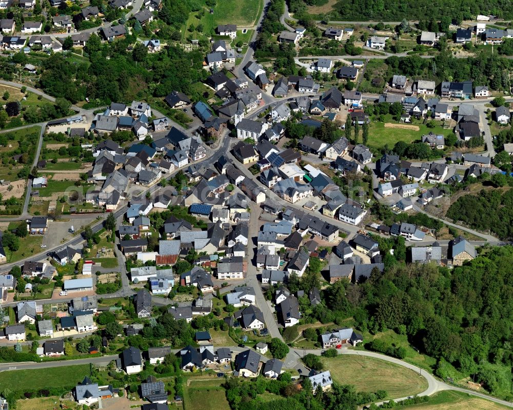 Mengerschied from above - District in the city in Mengerschied in the state Rhineland-Palatinate