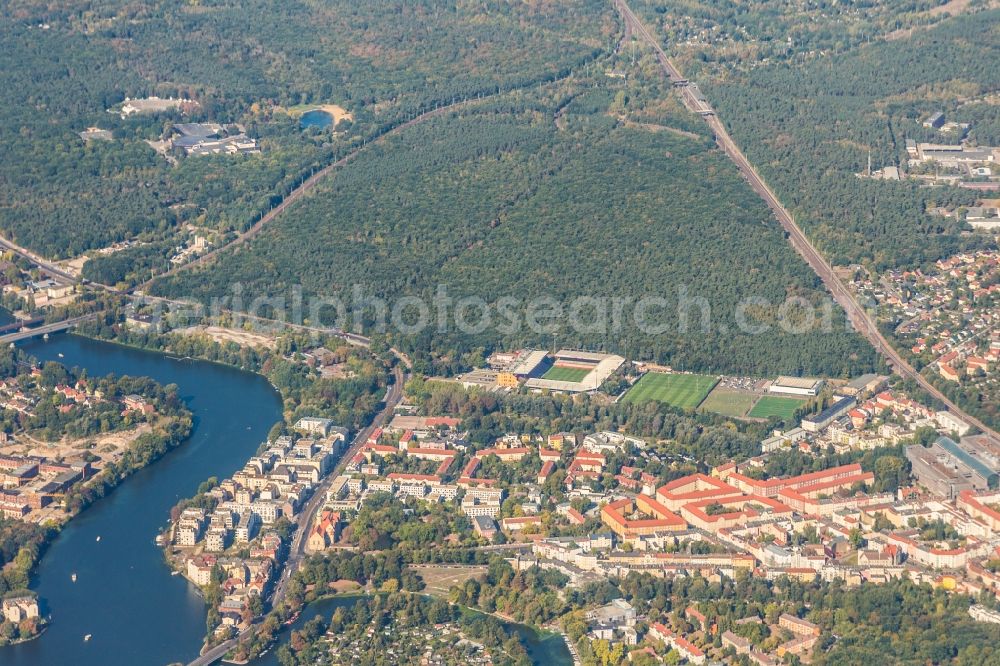 Aerial image Berlin - District Treptow-Koepenick in the city in Berlin, Germany