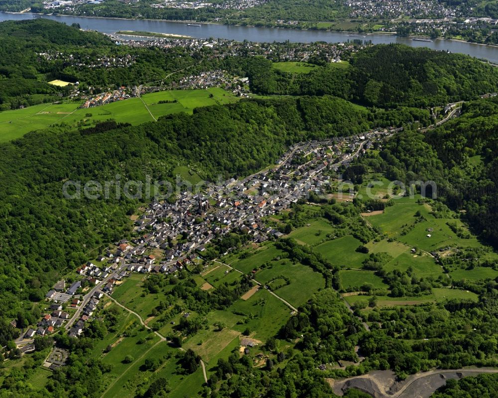 Aerial image Remagen Unkelbach - District Unkelbach in Remagen in Rhineland-Palatinate