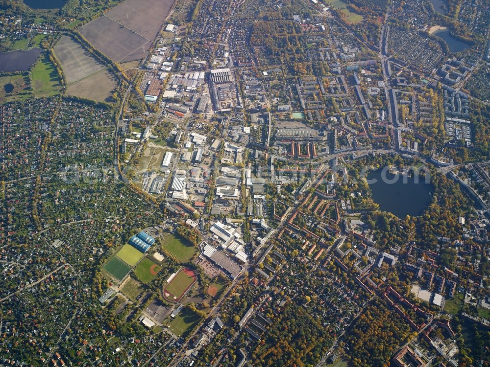 Aerial image Berlin Weißensee - Weissensee District in the city of Berlin