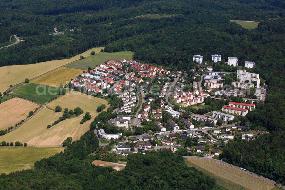 Lörrach from the bird's eye view: District and residential area Salzert in the city in Loerrach in the state Baden-Wurttemberg, Germany