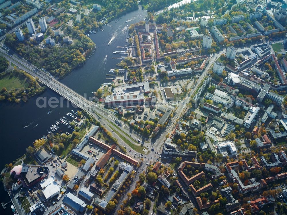 Potsdam from above - District between Havel and Deep Lake in the urban area in Potsdam in Brandenburg