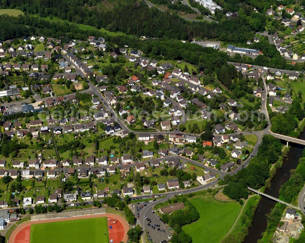 Aerial image Wissen Alserberg - City view of the district Alserberg in Wissen in Rhineland-Palatinate