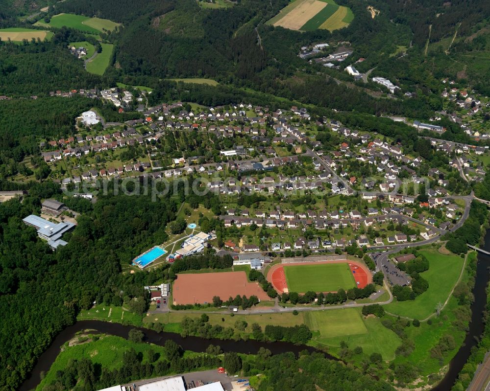 Aerial image Wissen Alserberg - City view of the district Alserberg in Wissen in Rhineland-Palatinate