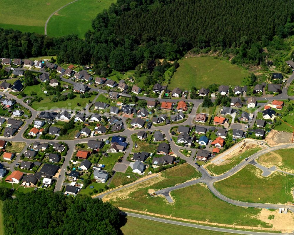 Aerial photograph Wissen - City view of the district Schoenstein in Wissen in Rhineland-Palatinate