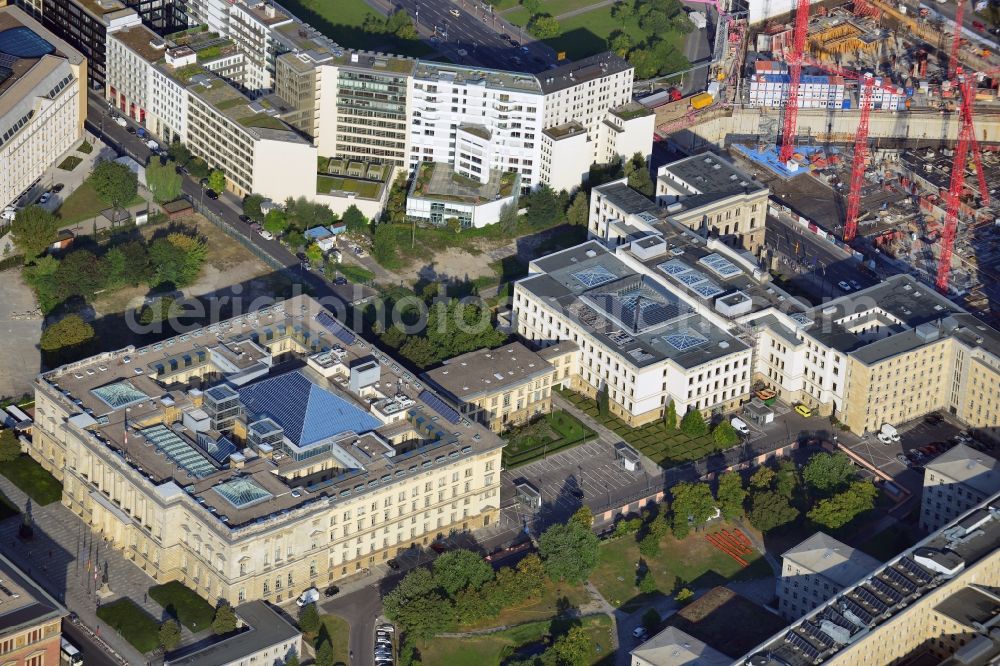 Berlin from above - View of the district Mitte of Berlin with the Federal Assembly, the Landtag and the Gropiusbau