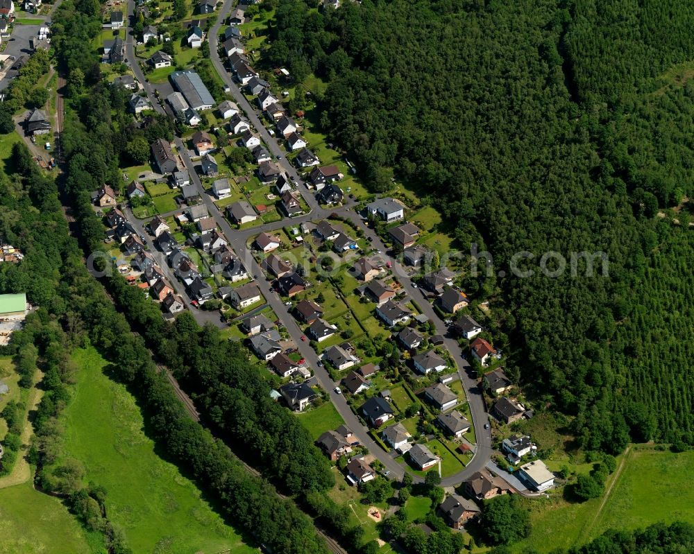 Daaden from the bird's eye view: View of the borough Biersdorf in Daaden in Rhineland-Palatinate