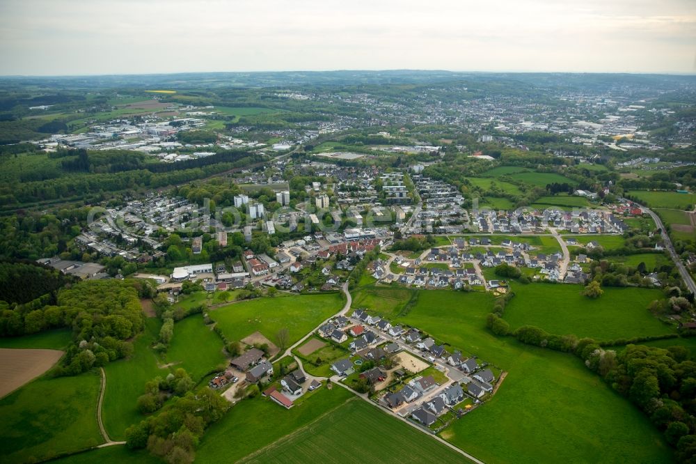 Aerial photograph Ennepetal - View of the residential area of Buettenberg in the West of Ennepetal in the state of North Rhine-Westphalia