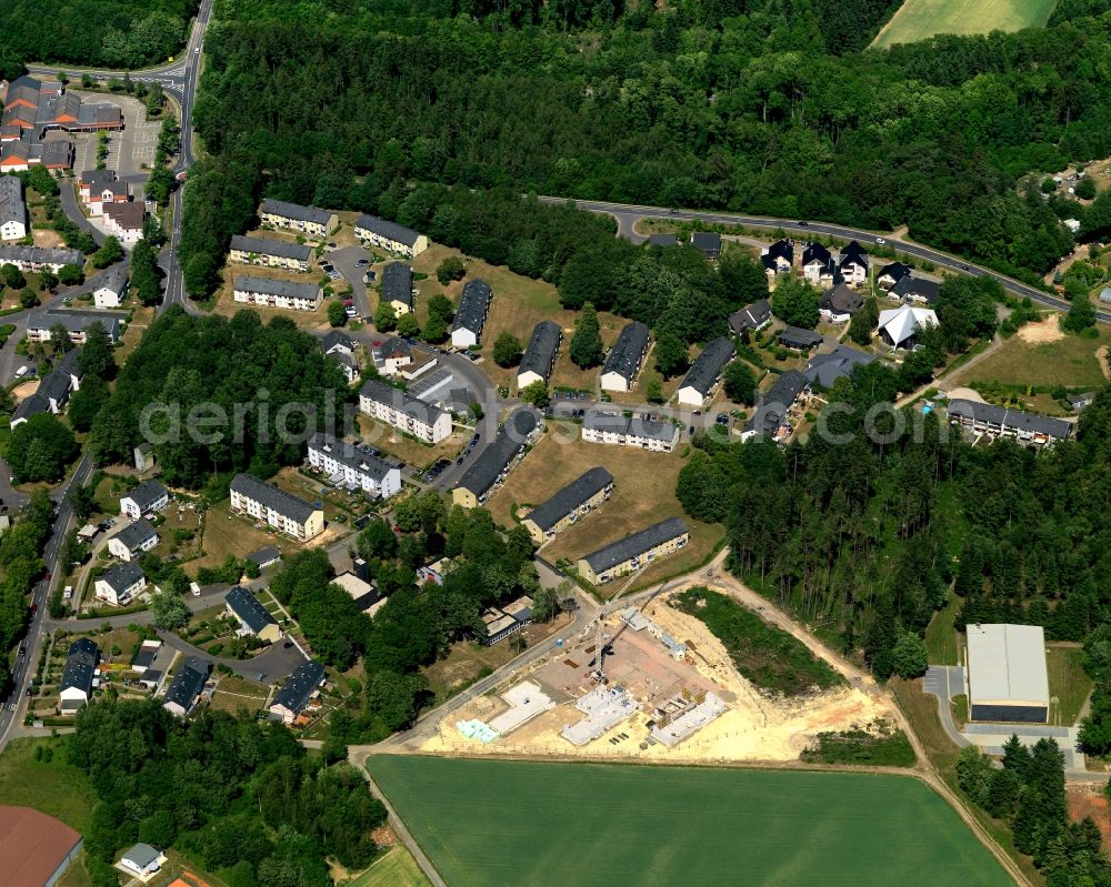 Cochem OT Brauheck from the bird's eye view: Partial view of the district town of Cochem Brauheck in Rhineland-Palatinate