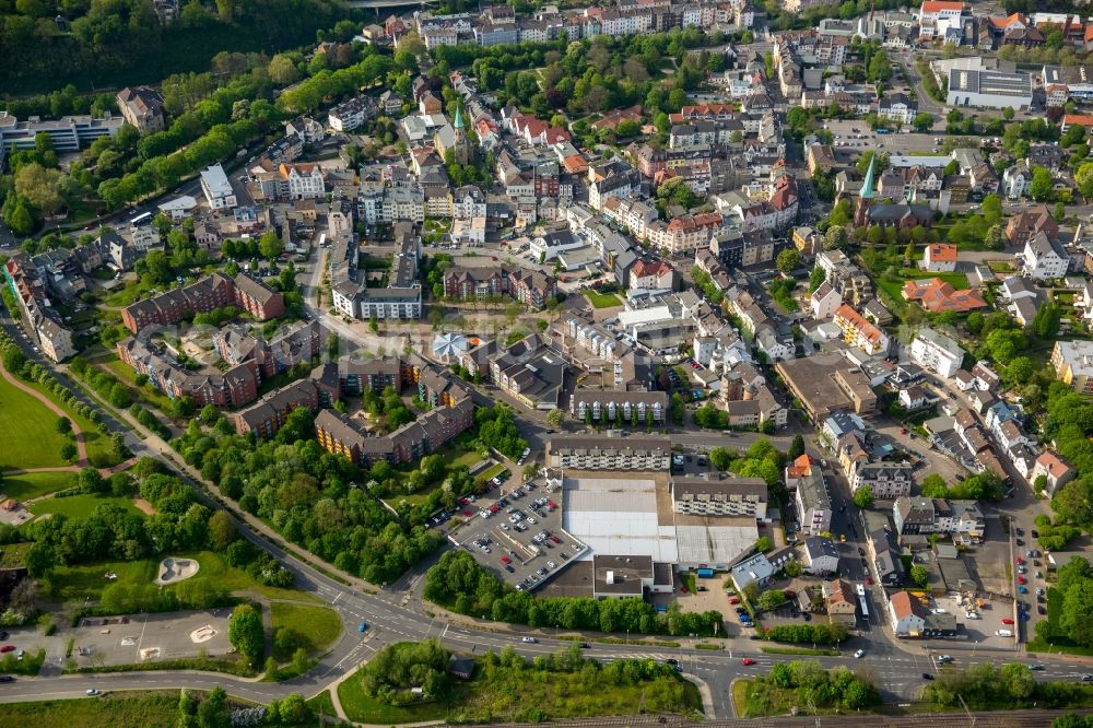 Aerial image Hagen - View of the borough of Haspe in the valley of Ennepe in the West of Hagen in the state of North Rhine-Westphalia