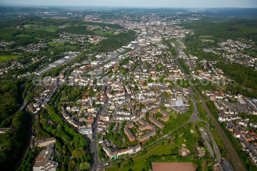 Aerial photograph Hagen - View of the borough of Haspe in the valley of Ennepe in the West of Hagen in the state of North Rhine-Westphalia