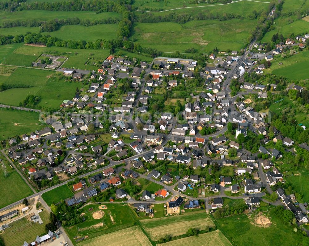 Höchstenbach from above - Cityscape of Hoechstenbach in Rhineland-Palatinate