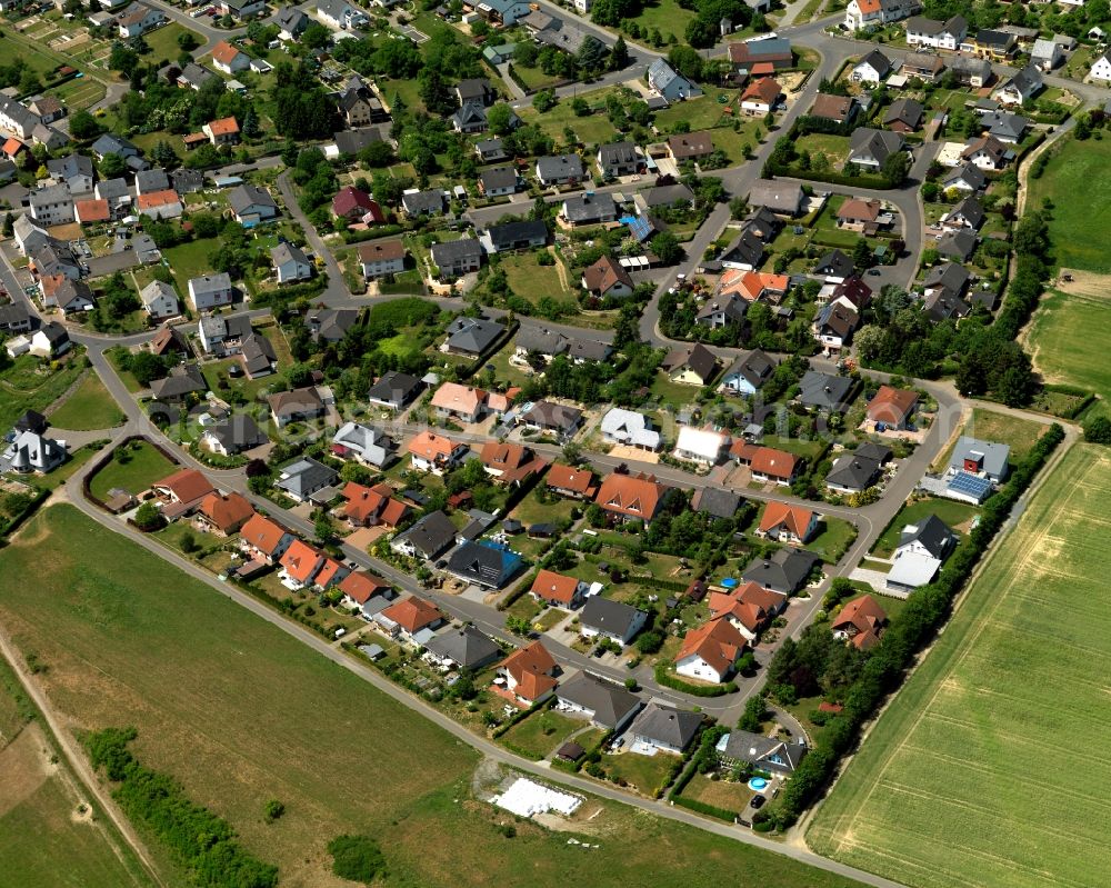 Hennweiler from above - Partial view of the city Hennweiler in Rhineland-Palatinate