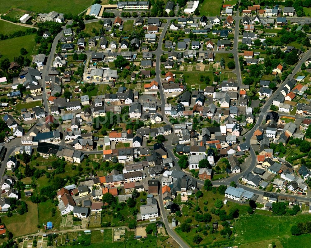 Aerial image Hennweiler - Partial view of the city Hennweiler in Rhineland-Palatinate