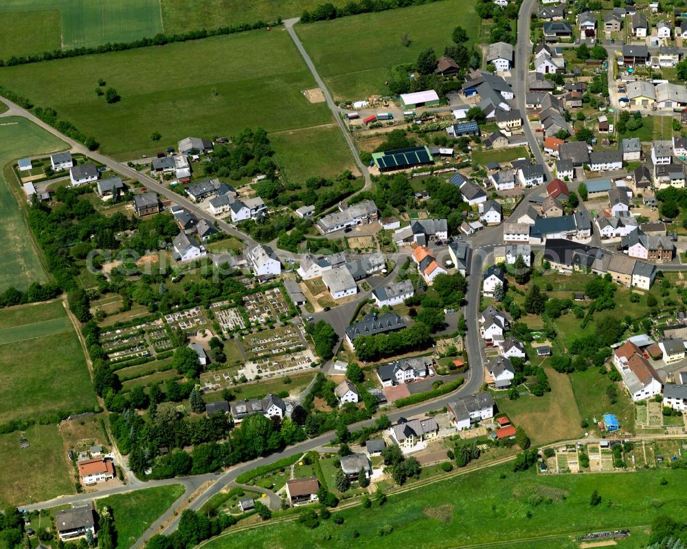 Aerial photograph Hennweiler - Partial view of the city Hennweiler in Rhineland-Palatinate