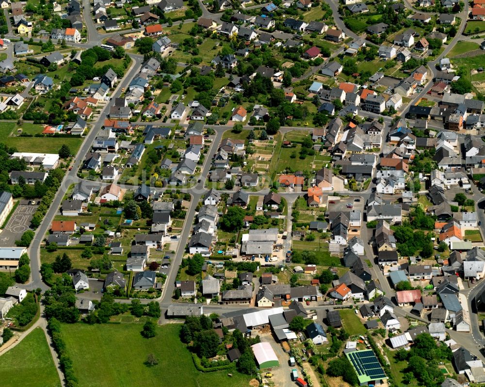 Hennweiler from the bird's eye view: Partial view of the city Hennweiler in Rhineland-Palatinate