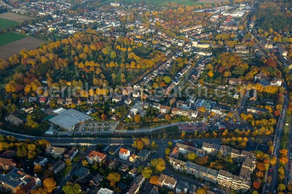 Gladbeck from above - View of the autumnal Northeast of Gladbeck in the state of North Rhine-Westphalia