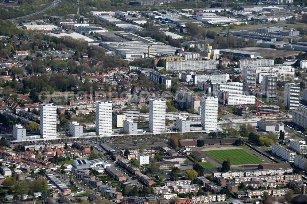 Aerial photograph Mons-en-Barœul - View of Mons-en-Barœul, a suburb of Lille, in Nord-Pas-de-Calais Picardy, France