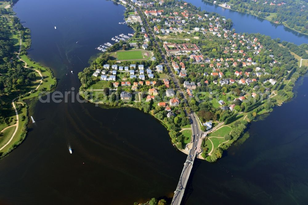 Potsdam from the bird's eye view: City view of Potsdam in Brandenburg