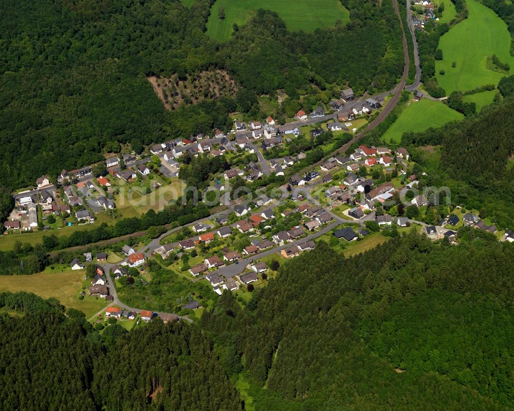 Herdorf from above - View of Sassenroth in Herdorf in Rhineland-Palatinate