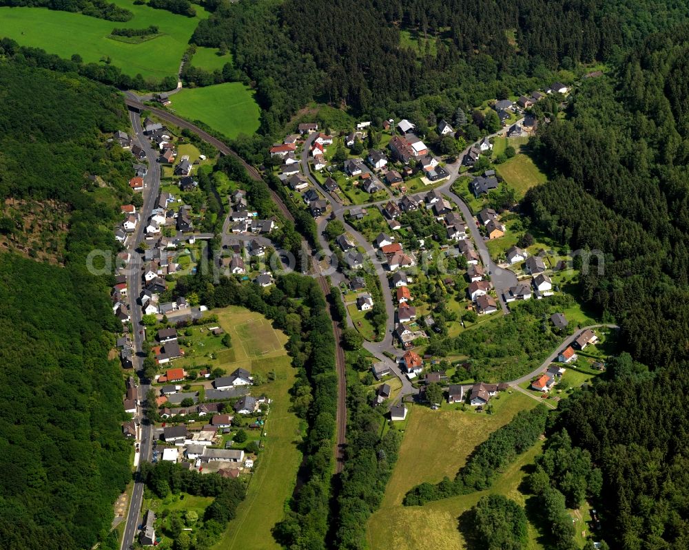 Herdorf from the bird's eye view: View of Sassenroth in Herdorf in Rhineland-Palatinate