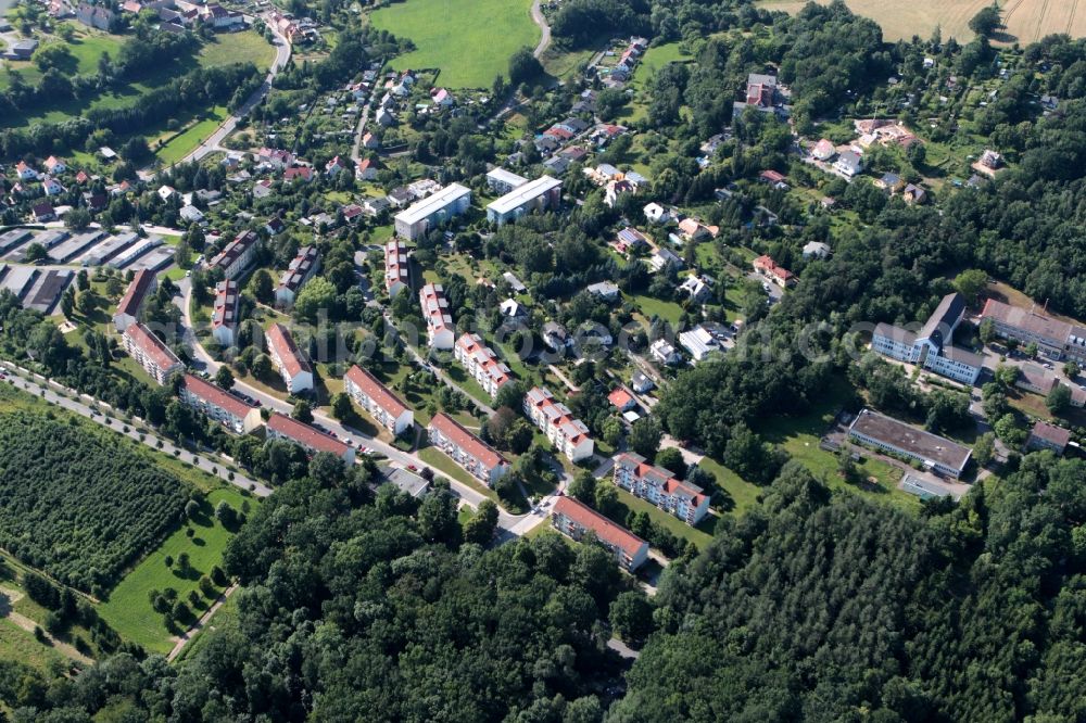 Aerial image Gera - District view of Scheubengrobsdorf in gera in the state Thuringia