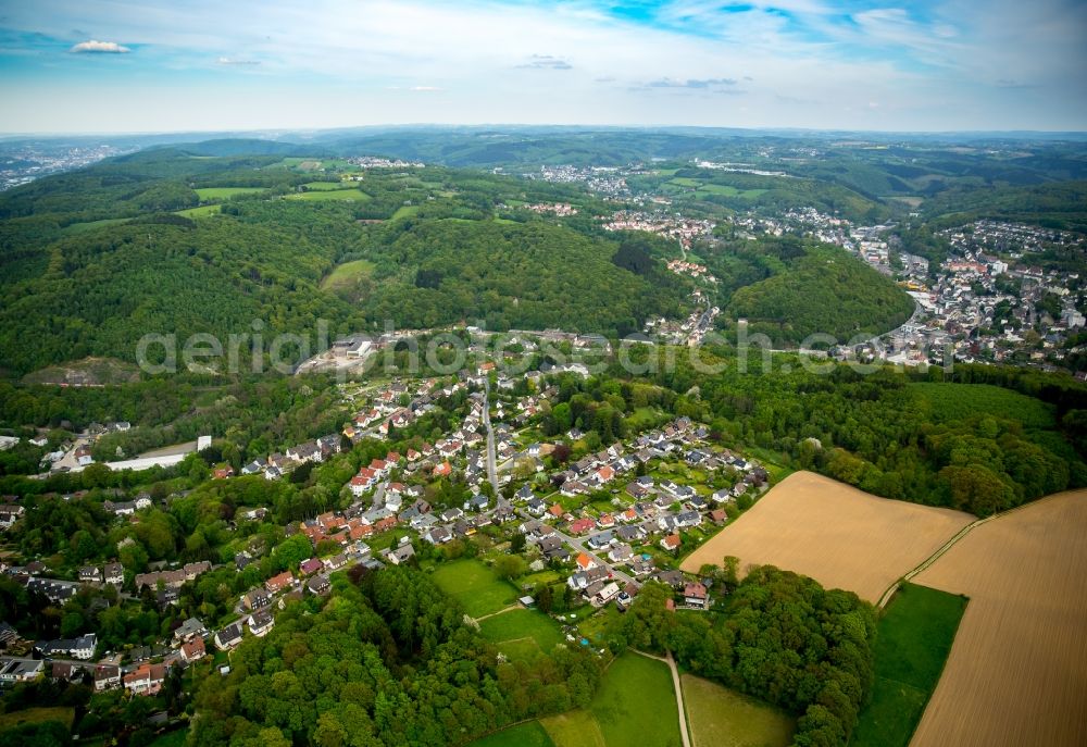 Gevelsberg from above - View of the South of Gevelsberg in the state of North Rhine-Westphalia