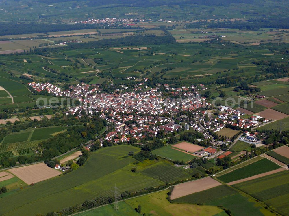 Aerial image Freiburg im Breisgau - Stadtteilansicht von Waltershofen, geprägt durch Mehrfamilienhäuser, in Freiburg, Baden-Württemberg. Cityscape of the district Waltershofen, characterized by blocks of flats, in Freiburg, Baden-Wuerttemberg.