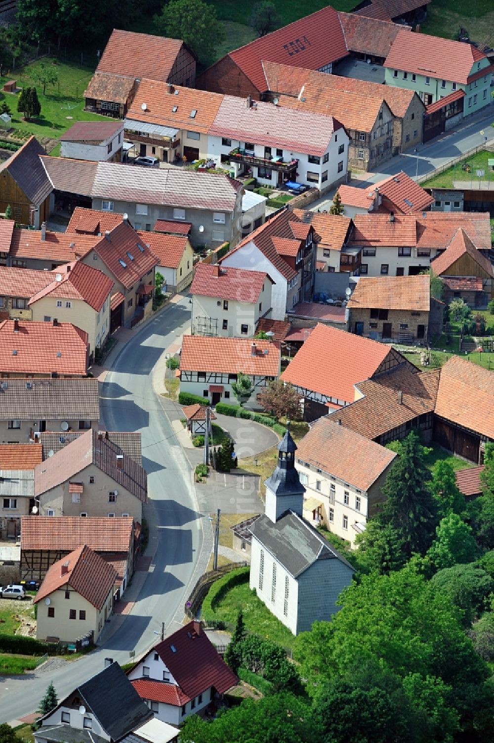 Aerial image Wipfratal - Overview of Roda, a district of Wipfratal in Thuringia