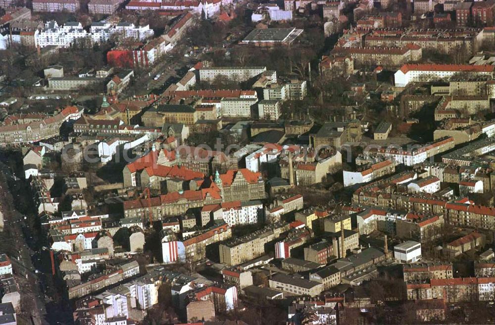 Berlin - Pankow from above - Stadtteilzentrum Berlin-Pankow