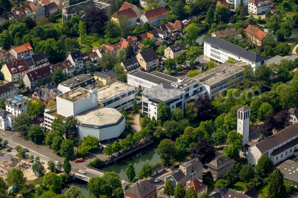 Lippstadt from the bird's eye view: View of the city theatre in Lippstadt in the state North Rhine-Westphalia