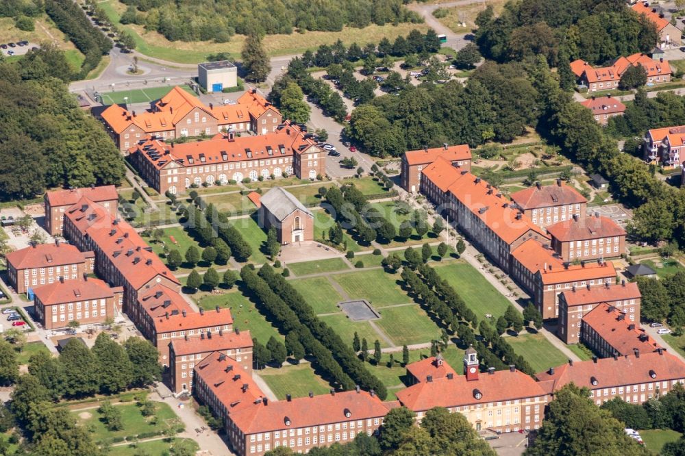 Helsingborg from above - Stadtverwaltung Helsingborg in Mariastaden in Schweden