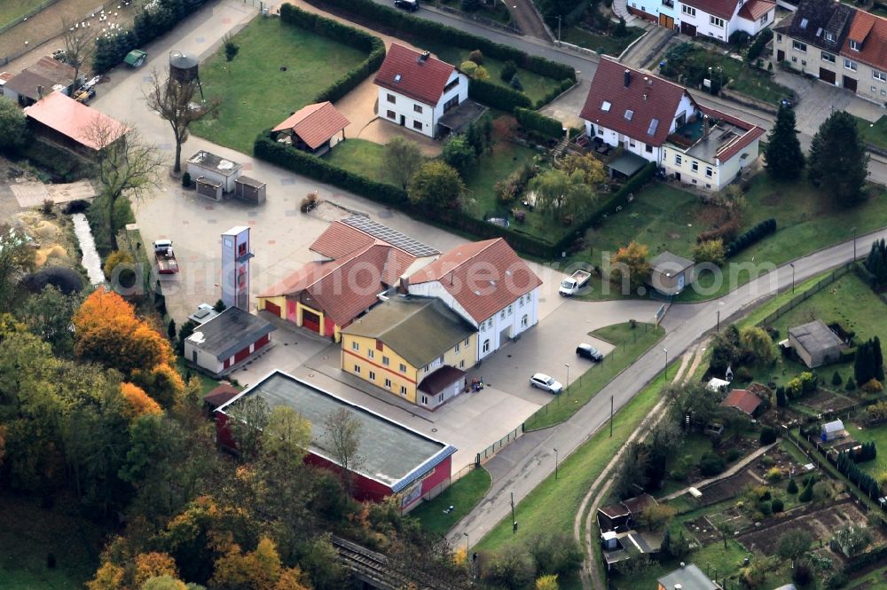 Bad Sulza from above - City council of the city of Bad Sulza and the Base Fire in Thuringia