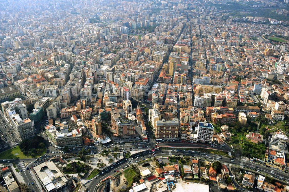 Catania Sizilien from above - City centre of Catania on Sicily in Italien