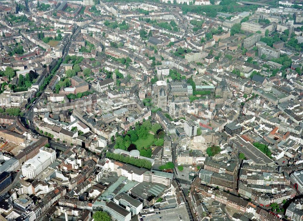 Aerial image Aachen - Stadtzentrum Aachen mit dem Aachener Dom.