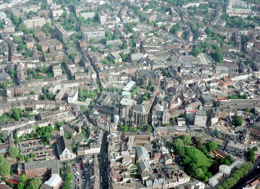 Aerial image Aachen - Stadtzentrum Aachen mit dem Aachener Dom.