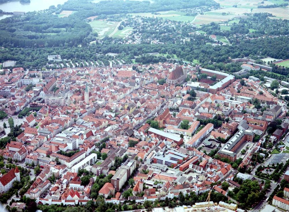 Aerial photograph Ingolstadt - Stadtzentrum (Altstadt) in Ingolstadt.