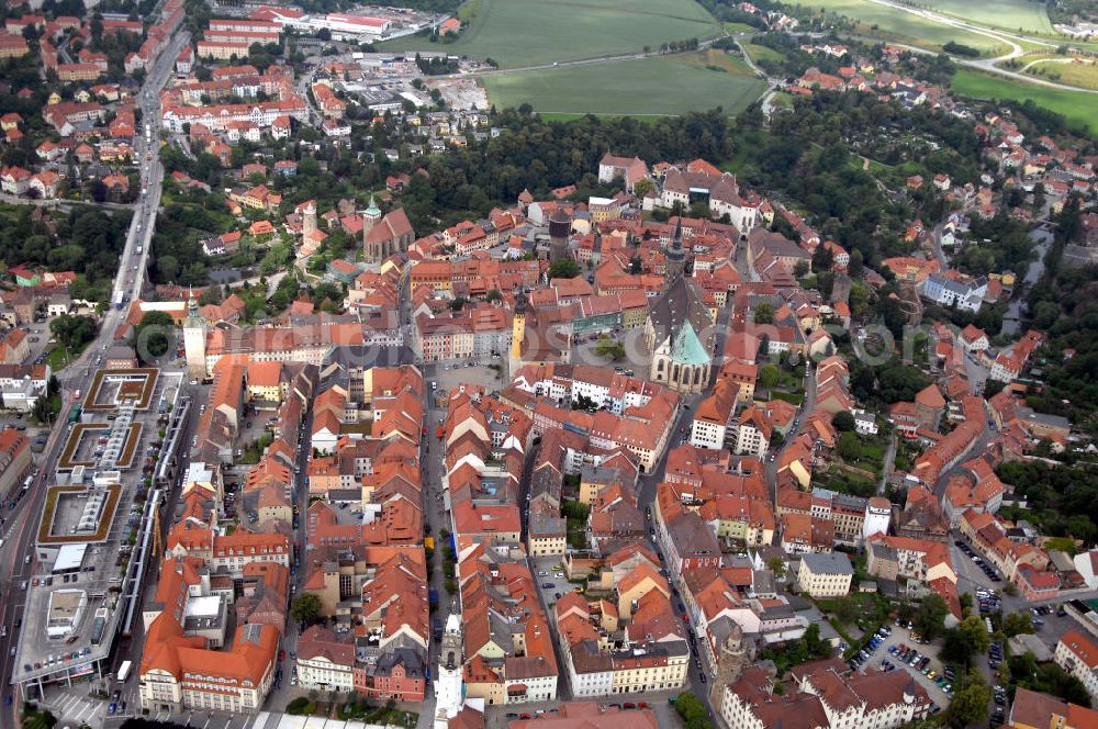 Bautzen from above - Stadtzentrum von Bautzen