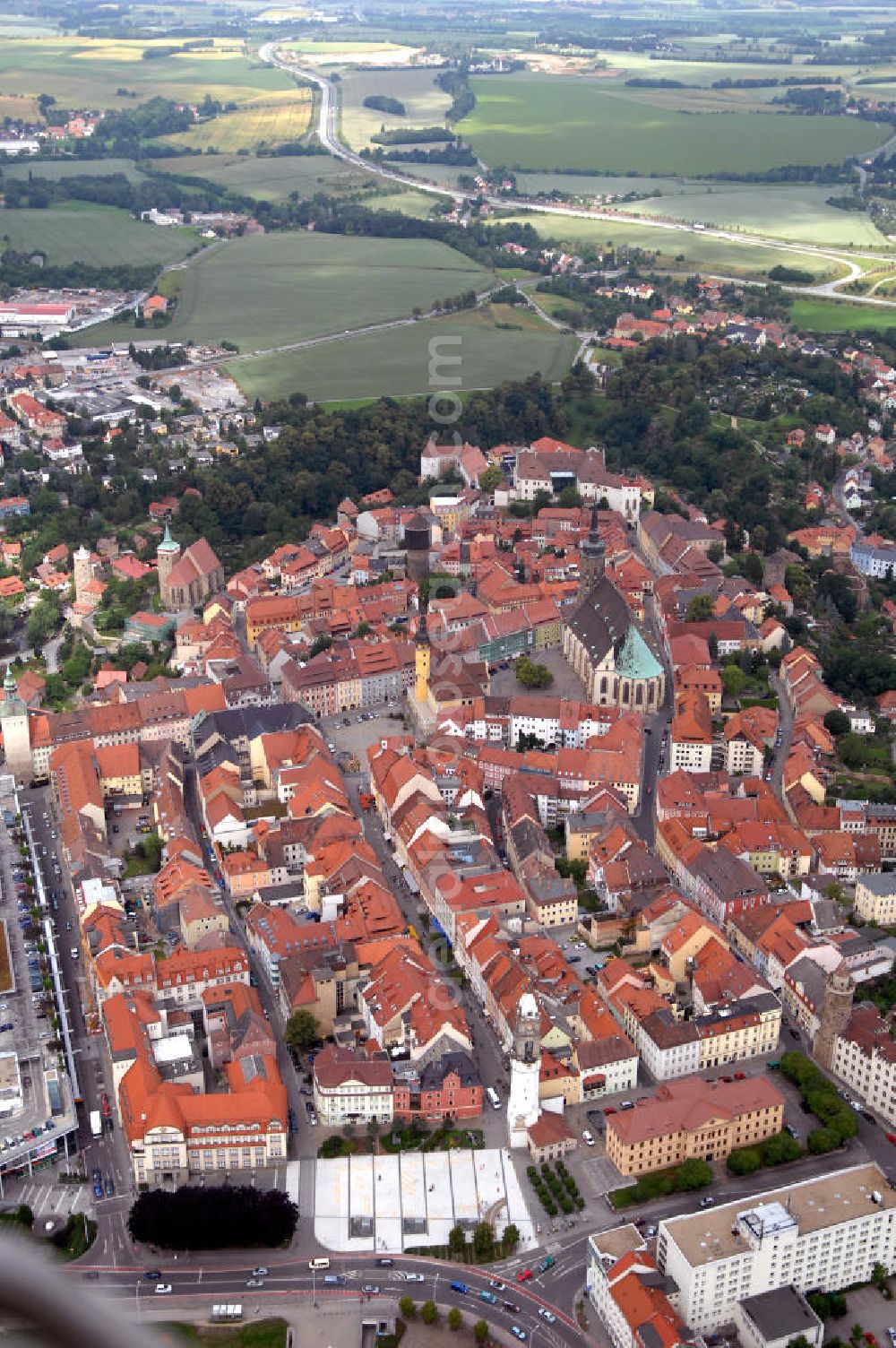 Bautzen from above - Stadtzentrum von Bautzen