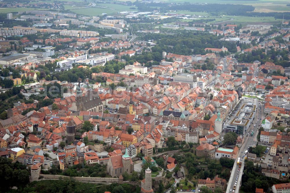 Bautzen from the bird's eye view: Stadtzentrum von Bautzen