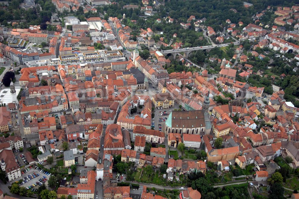 Aerial image Bautzen - Stadtzentrum von Bautzen