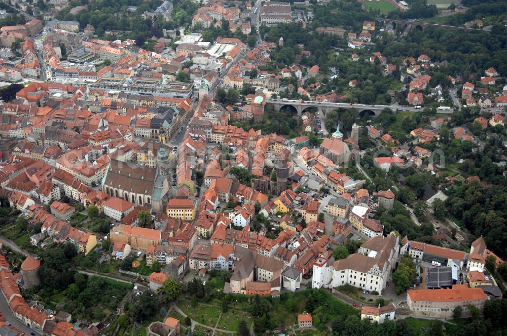 Bautzen from the bird's eye view: Stadtzentrum von Bautzen