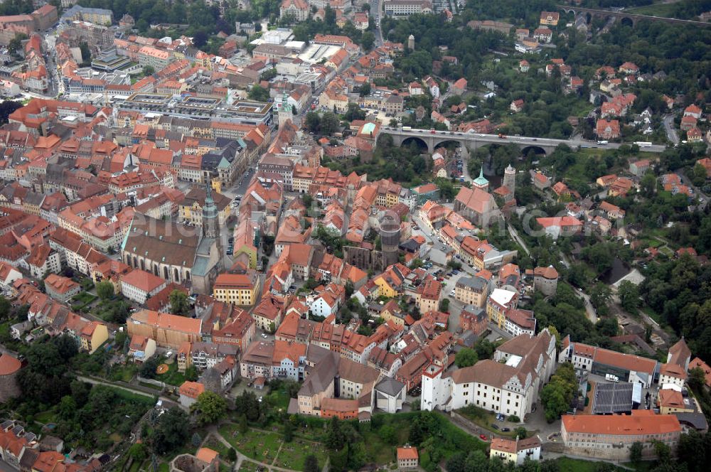 Aerial image Bautzen - Stadtzentrum von Bautzen