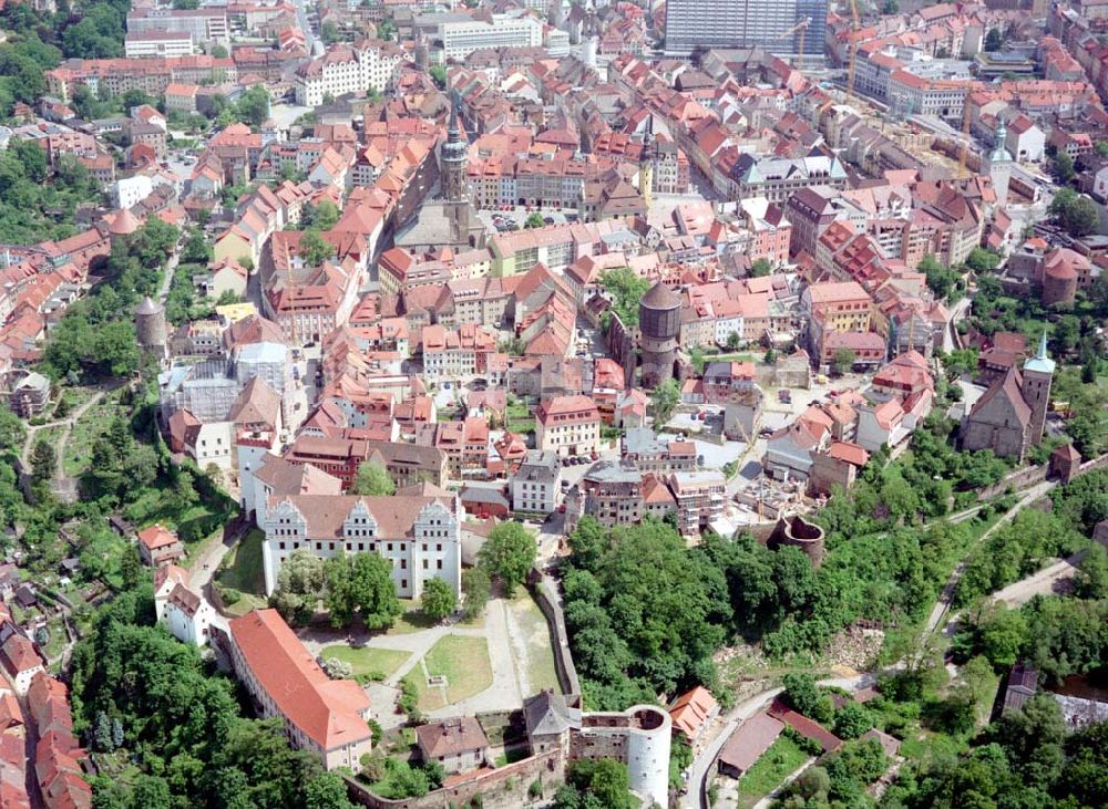 Aerial image Bautzen / Sachsen - Stadtzentrum in Bautzen / Sachs.