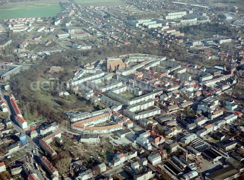 Aerial photograph Bernau - Stadtzentrum von Bernau bei Berlin.